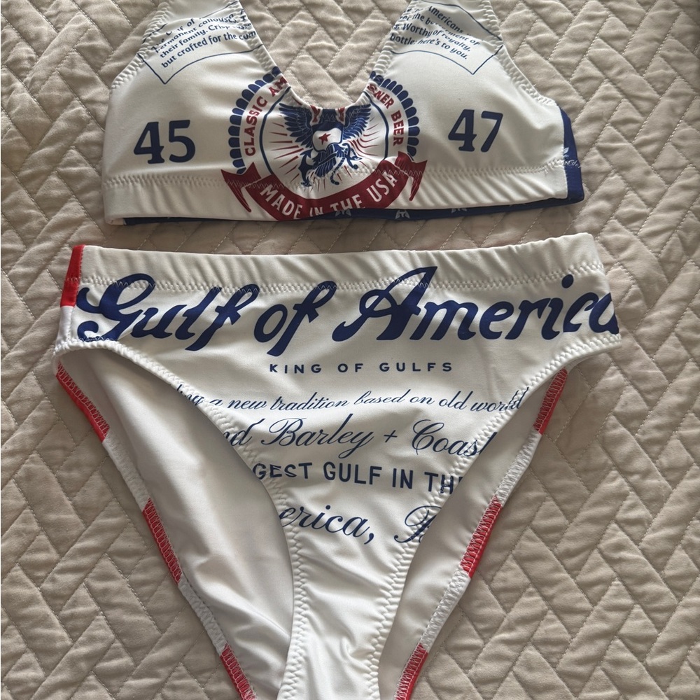 Women's Swimwear Set - White and Blue